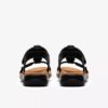 Kitly Gem zwarte leren platte sandalen voor dames Kitly Gem zwarte leren platte sandalen voor dames