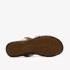 Kitly Pearl champagnekleurige leren platte sandalen voor dames Kitly Pearl champagnekleurige leren platte sandalen voor dames