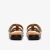 Kitly Pearl champagnekleurige leren platte sandalen voor dames Kitly Pearl champagnekleurige leren platte sandalen voor dames