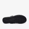 Kitly Slide platte sandalen van zwart leer voor dames