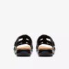Kitly Slide platte sandalen van zwart leer voor dames