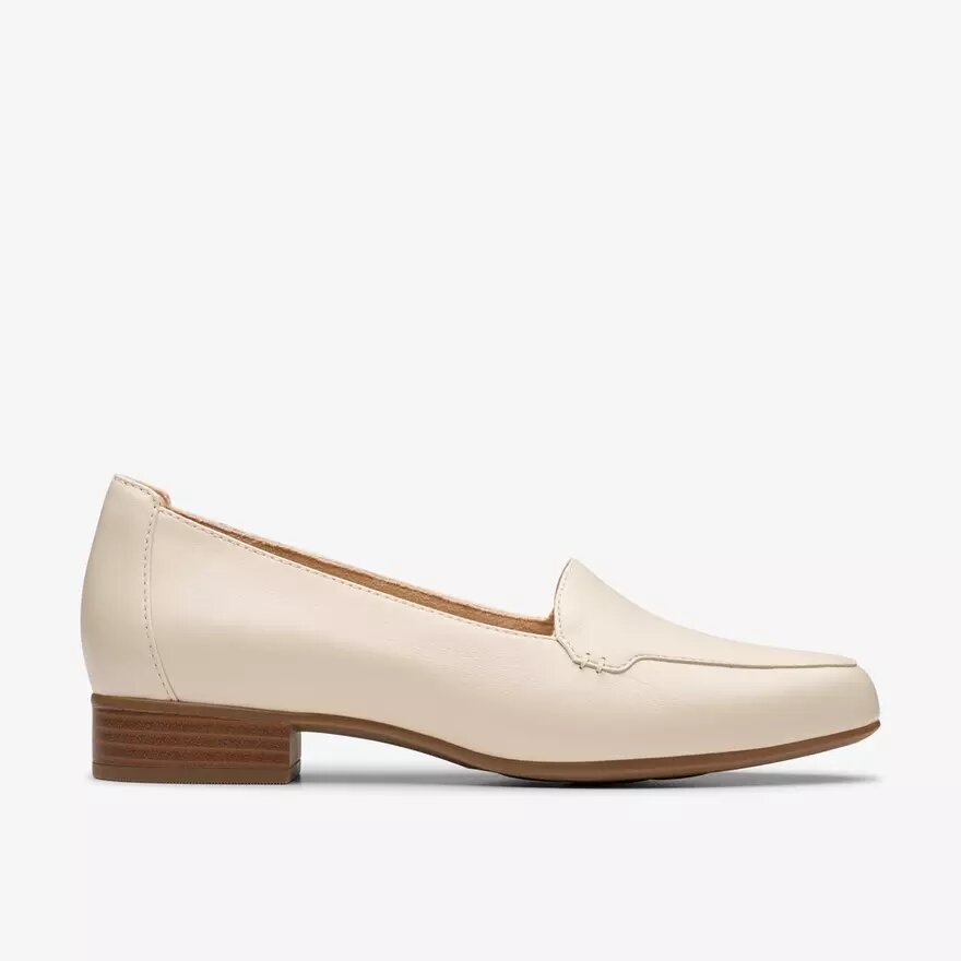 Krystine Lily crèmekleurige leren loafer voor dames Krystine Lily crèmekleurige leren loafer voor dames