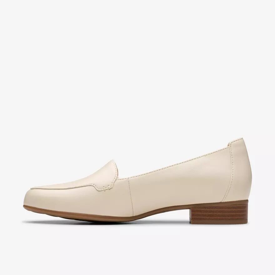 Krystine Lily crèmekleurige leren loafer voor dames Krystine Lily crèmekleurige leren loafer voor dames