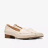 Krystine Lily crèmekleurige leren loafer voor dames Krystine Lily crèmekleurige leren loafer voor dames