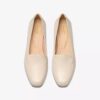 Krystine Lily crèmekleurige leren loafer voor dames Krystine Lily crèmekleurige leren loafer voor dames