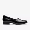 Krystine Lily zwarte lakleren Slip-ons voor dames Krystine Lily zwarte lakleren Slip-ons voor dames