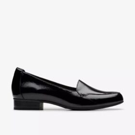Krystine Lily zwarte lakleren Slip-ons voor dames