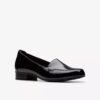 Krystine Lily zwarte lakleren Slip-ons voor dames Krystine Lily zwarte lakleren Slip-ons voor dames