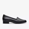 Krystine Lily zwarte leren Slip-ons voor dames Krystine Lily zwarte leren Slip-ons voor dames
