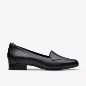 Krystine Lily zwarte leren Slip-ons voor dames