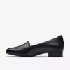 Krystine Lily zwarte leren Slip-ons voor dames Krystine Lily zwarte leren Slip-ons voor dames