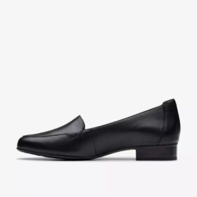 Krystine Lily zwarte leren Slip-ons voor dames
