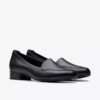 Krystine Lily zwarte leren Slip-ons voor dames Krystine Lily zwarte leren Slip-ons voor dames