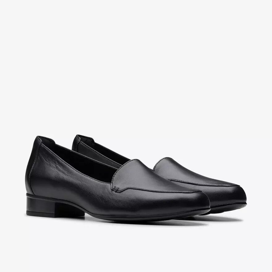 Krystine Lily zwarte leren Slip-ons voor dames Krystine Lily zwarte leren Slip-ons voor dames