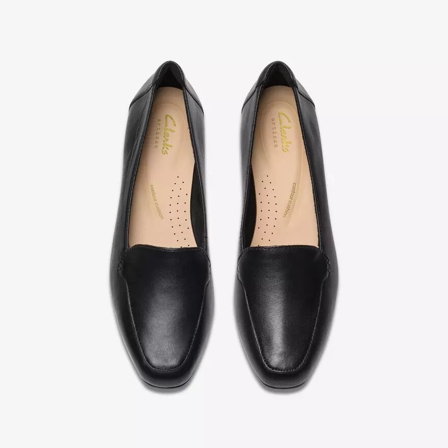Krystine Lily zwarte leren Slip-ons voor dames Krystine Lily zwarte leren Slip-ons voor dames