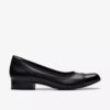 Krystine May zwarte leren Slip-ons voor dames Krystine May zwarte leren Slip-ons voor dames