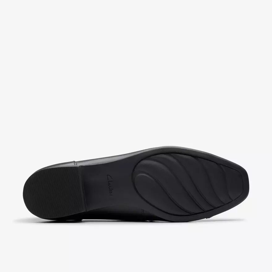 Krystine May zwarte leren Slip-ons voor dames Krystine May zwarte leren Slip-ons voor dames
