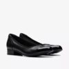 Krystine May zwarte leren Slip-ons voor dames Krystine May zwarte leren Slip-ons voor dames