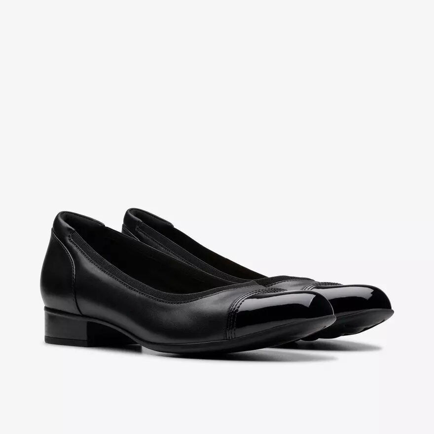 Krystine May zwarte leren Slip-ons voor dames Krystine May zwarte leren Slip-ons voor dames