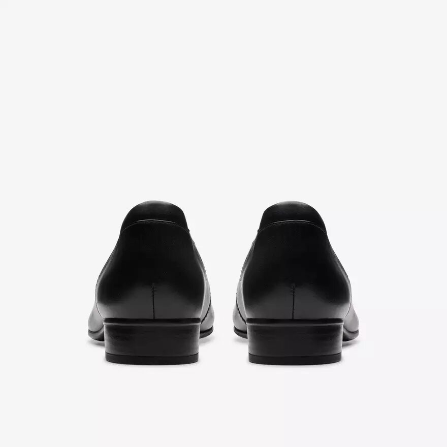 Krystine May zwarte leren Slip-ons voor dames Krystine May zwarte leren Slip-ons voor dames