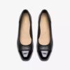 Krystine May zwarte leren Slip-ons voor dames Krystine May zwarte leren Slip-ons voor dames