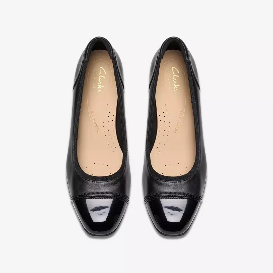 Krystine May zwarte leren Slip-ons voor dames Krystine May zwarte leren Slip-ons voor dames