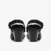 Kymber Shine zwarte leren Sandalen met hak voor dames Kymber Shine zwarte leren Sandalen met hak voor dames