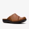 Laurieann Lux tan leren Clogs & Muiltjes voor dames Laurieann Lux tan leren Clogs & Muiltjes voor dames