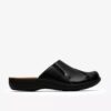 Laurieann Lux zwarte leren Clogs & Muiltjes voor dames Laurieann Lux zwarte leren Clogs & Muiltjes voor dames