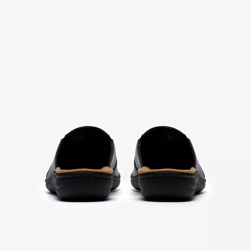 Laurieann Lux zwarte leren Clogs & Muiltjes voor dames Laurieann Lux zwarte leren Clogs & Muiltjes voor dames