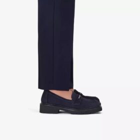 Lauryl Step marineblauwe suède Loafers voor dames