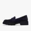 Lauryl Step marineblauwe suède Loafers voor dames