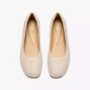 Livia Lily crèmekleurige leren Ballerina’s voor dames