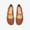 Livia Sky Tan geweven ballerina’s voor dames Livia Sky Tan geweven ballerina’s voor dames