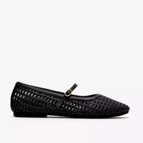 Livia Sky zwarte geweven ballerina’s voor dames Livia Sky zwarte geweven ballerina’s voor dames