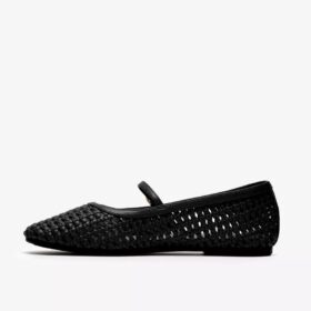 Livia Sky zwarte geweven ballerina’s voor dames Livia Sky zwarte geweven ballerina’s voor dames