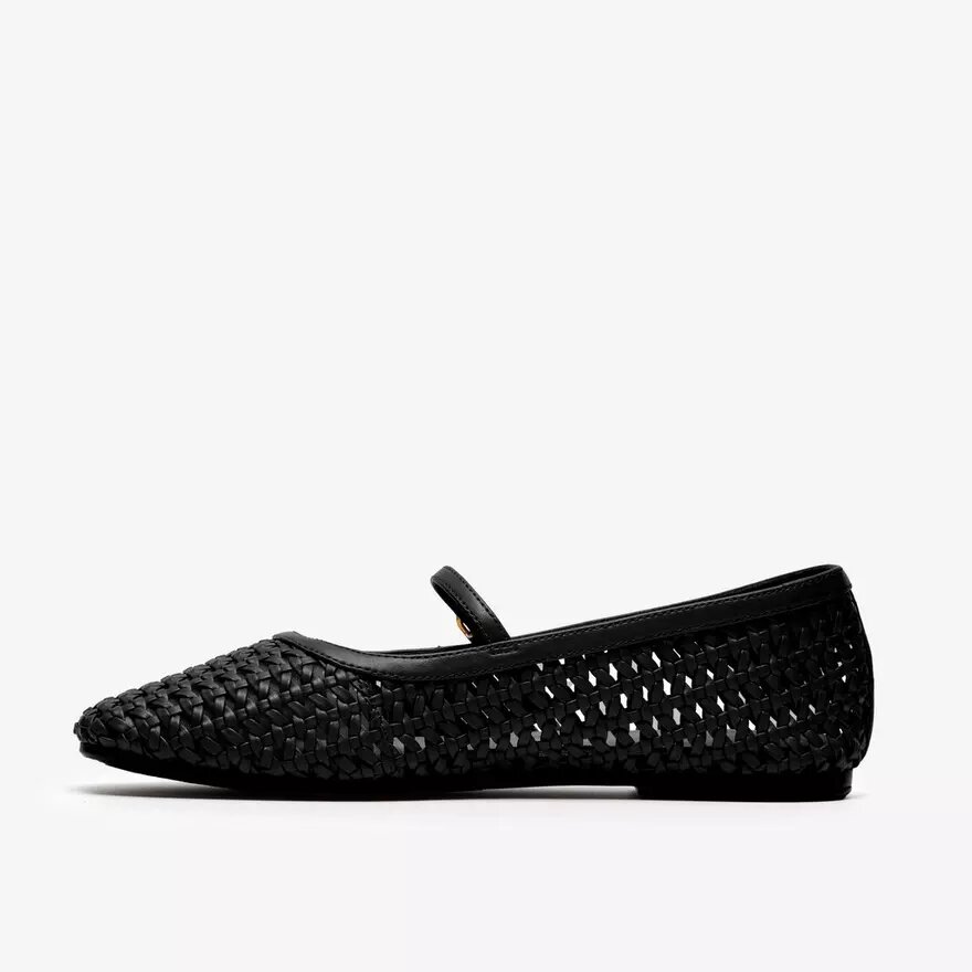 Livia Sky zwarte geweven ballerina’s voor dames Livia Sky zwarte geweven ballerina’s voor dames