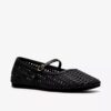 Livia Sky zwarte geweven ballerina’s voor dames Livia Sky zwarte geweven ballerina’s voor dames