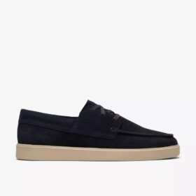 Lockford Bootchoenen van marineblauw suède