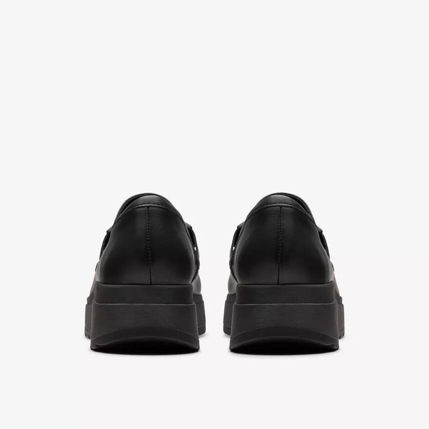 Loriini Izzy zwarte leren Loafers voor dames Loriini Izzy zwarte leren Loafers voor dames