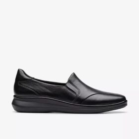 Lynell Edge zwarte leren Loafers voor dames