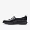 Lynell Edge zwarte leren Loafers voor dames Lynell Edge zwarte leren Loafers voor dames