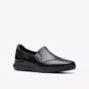Lynell Edge zwarte leren Loafers voor dames Lynell Edge zwarte leren Loafers voor dames