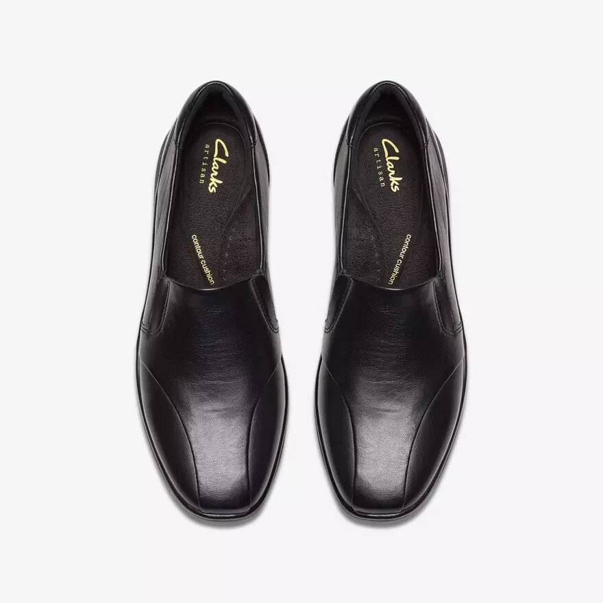 Lynell Edge zwarte leren Loafers voor dames Lynell Edge zwarte leren Loafers voor dames