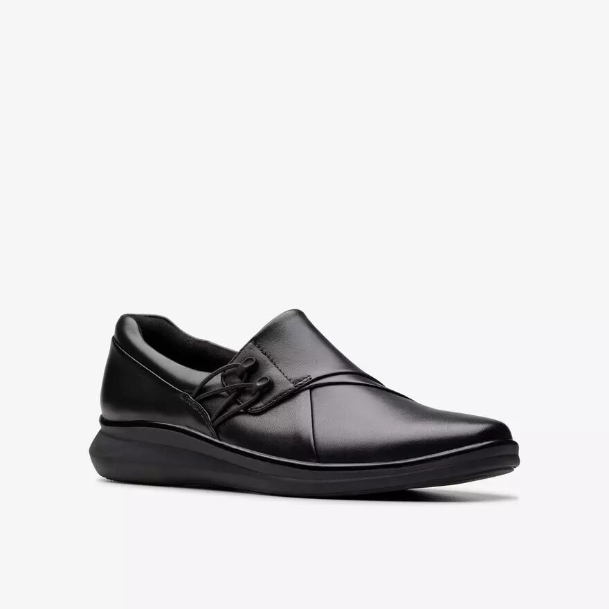 Lynell Slip-ons – zwarte leren slip-ons voor dames Lynell Slip-ons – zwarte leren slip-ons voor dames