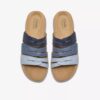 Maelynn Abby blauwe combinatie-platte sandalen voor dames Maelynn Abby blauwe combinatie-platte sandalen voor dames