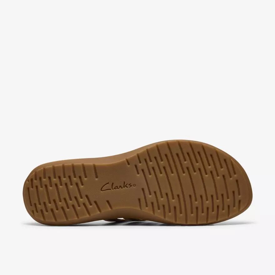 Maelynn Abby platte sandalen van bruin leer voor dames Maelynn Abby platte sandalen van bruin leer voor dames