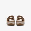 Maelynn Abby platte sandalen van bruin leer voor dames Maelynn Abby platte sandalen van bruin leer voor dames