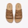 Maelynn Abby platte sandalen van bruin leer voor dames Maelynn Abby platte sandalen van bruin leer voor dames