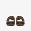 Maelynn Abby platte sandalen voor dames van zwart leer